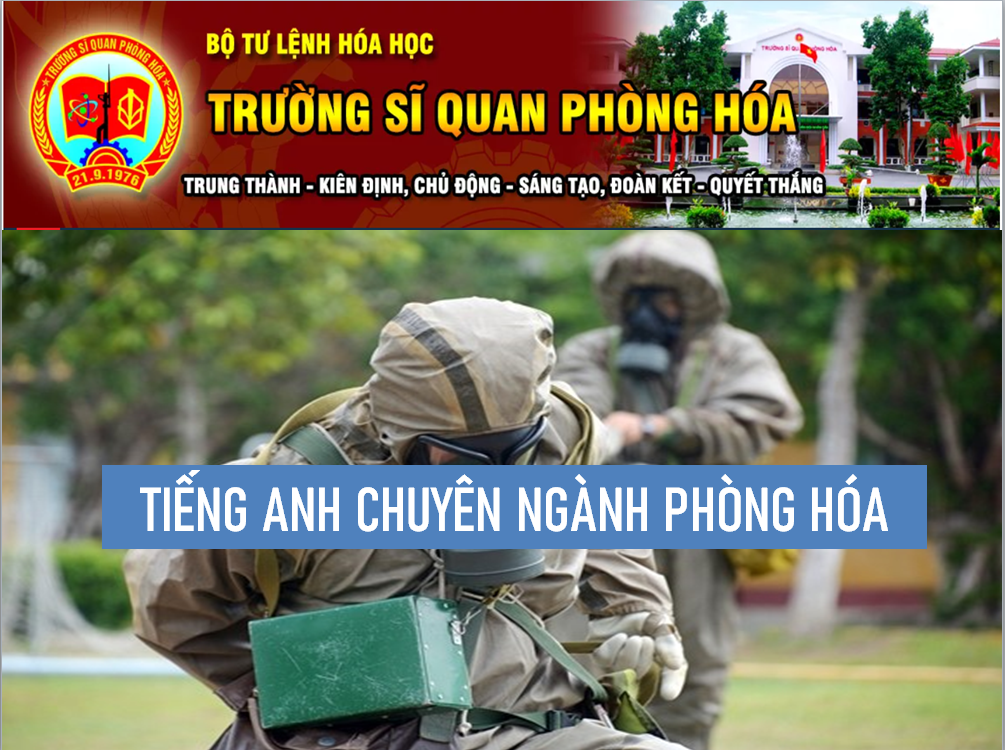 Tiếng Anh chuyên ngành Phòng hóa